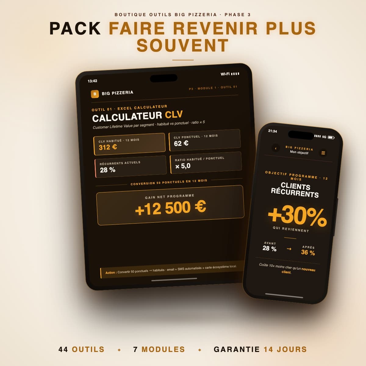 Pack Faire Revenir Plus Souvent